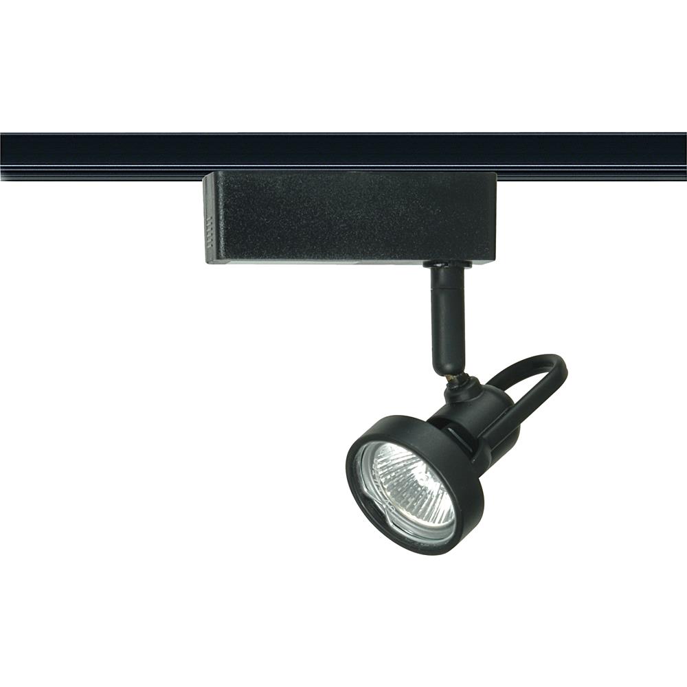 Nuvo Lighting TH260  1 Light - MR16 - 12V Track Head - Cast Ring in Black Finish